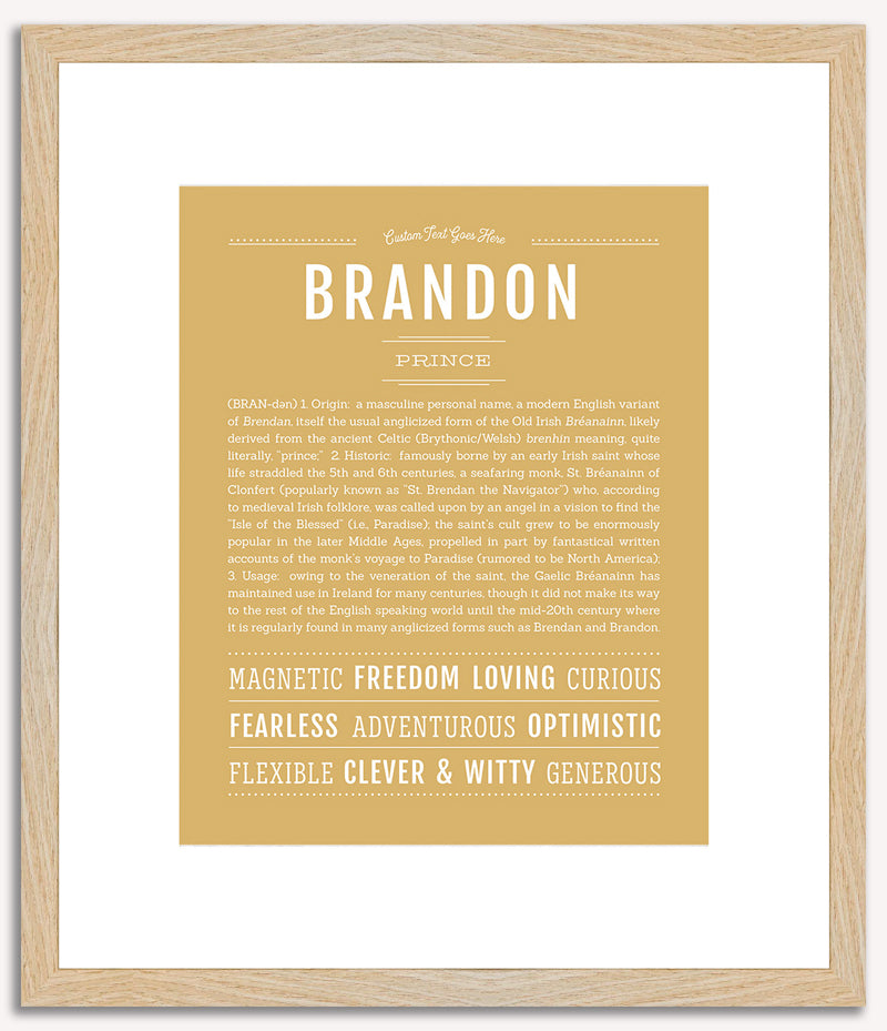 Brandon | Name Art Print