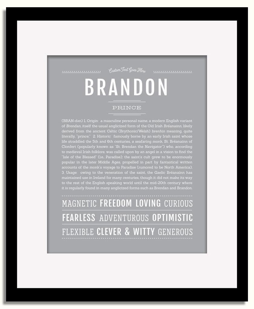 Frame Options | Sage | Black Frame, Matted