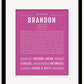 Frame Options | Dark Pink | Black Frame, Matted