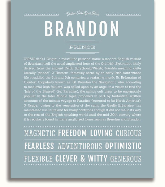 Frame Options | Powder Blue | No Frame