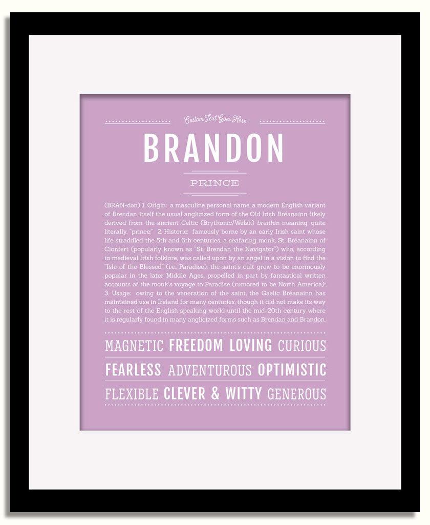 Frame Options | Lilac | Black Frame, Matted