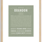 Brandon | Name Art Print