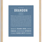 Brandon | Name Art Print