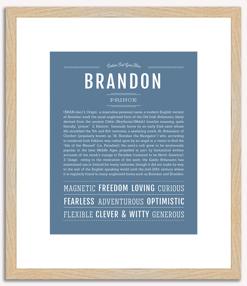 The name Brandon in popular culture