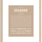 Brandon | Name Art Print