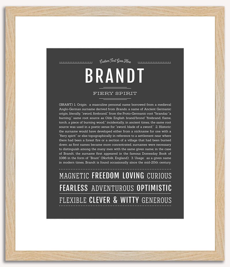 Brandt | Name Art Print