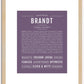 Brandt | Name Art Print