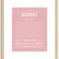 Brandt | Name Art Print