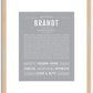 Brandt | Name Art Print