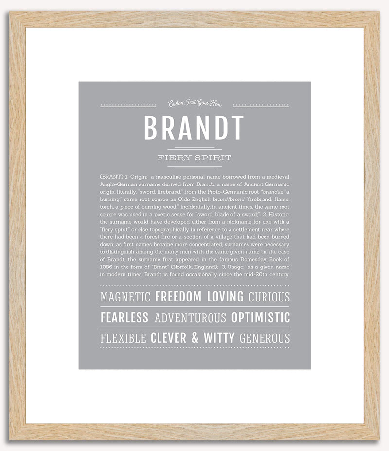 Brandt | Name Art Print