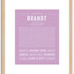 Brandt | Name Art Print