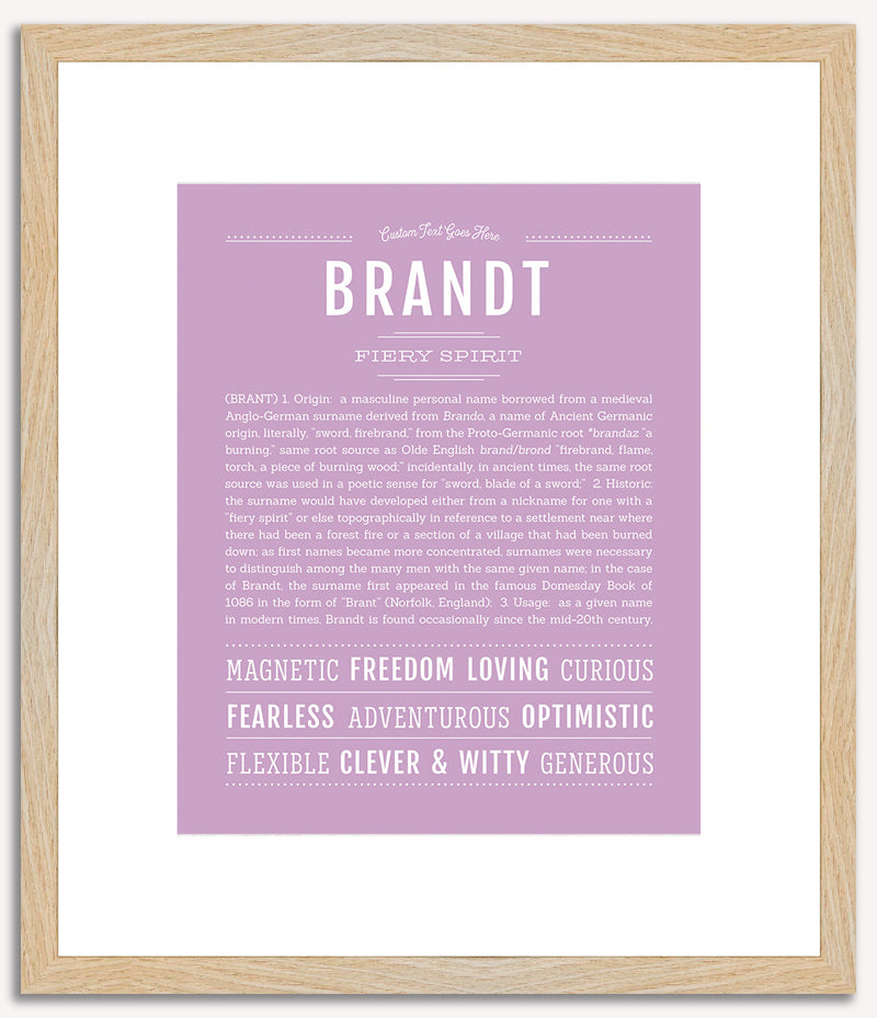 Brandt | Name Art Print