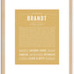 Brandt | Name Art Print