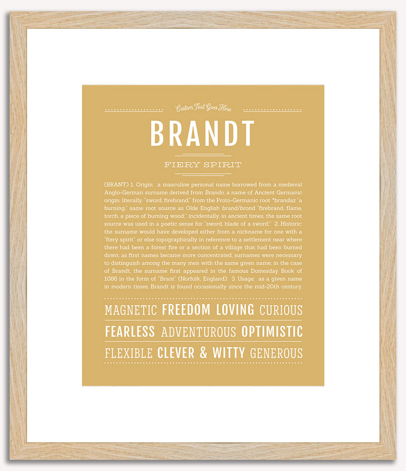 Brandt | Name Art Print