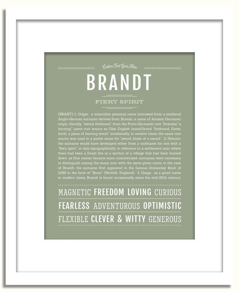 Frame Options | Sage | White Frame, Matted