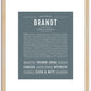 Brandt | Name Art Print