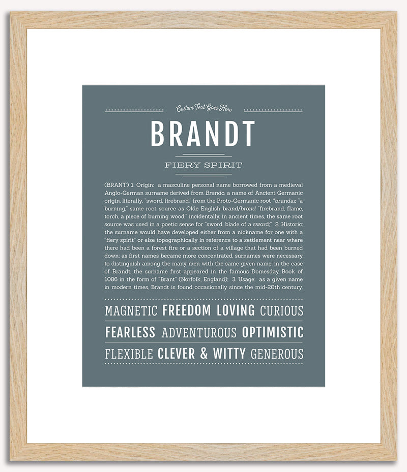 Brandt | Name Art Print