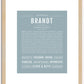 Brandt | Name Art Print