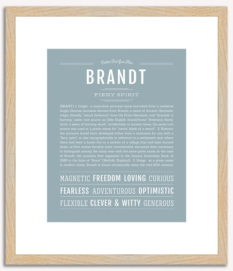 Brandt | Name Art Print