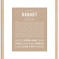 Brandt | Name Art Print