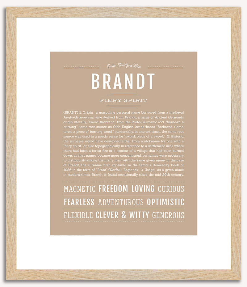 Brandt | Name Art Print