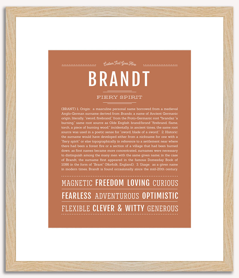 Brandt | Name Art Print