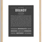 Brandy | Name Art Print