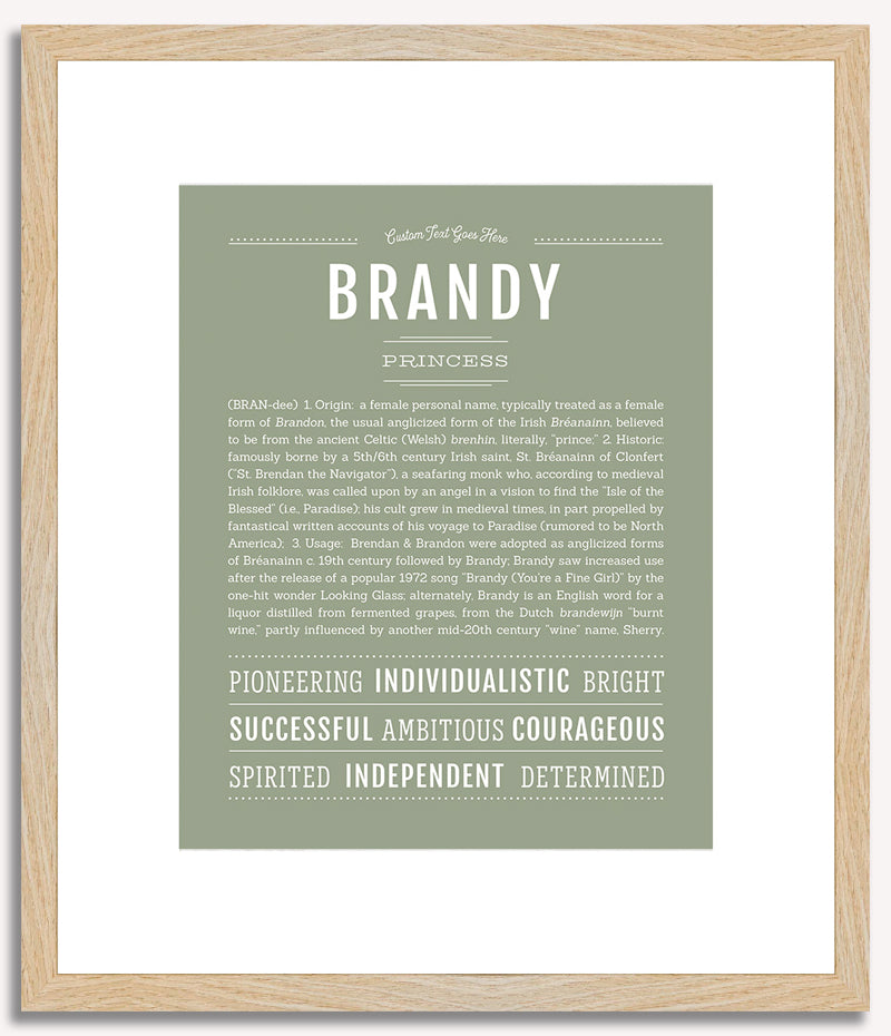 Brandy | Name Art Print