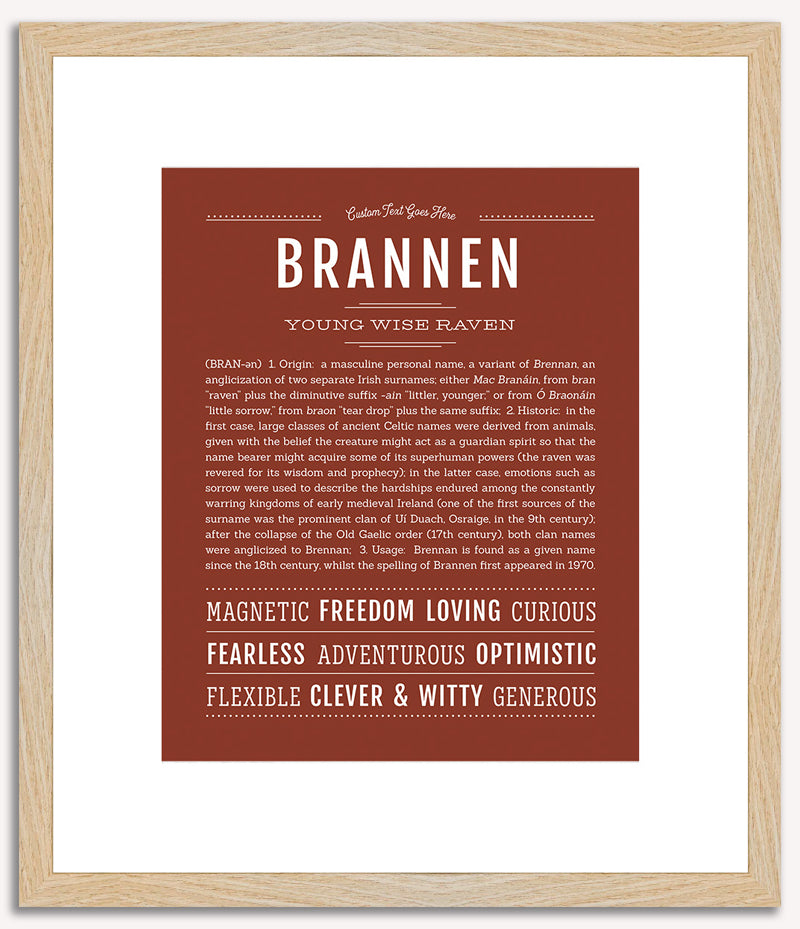 Brannen | Name Art Print