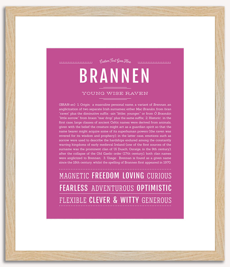 Brannen | Name Art Print