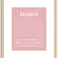 Brannen | Name Art Print