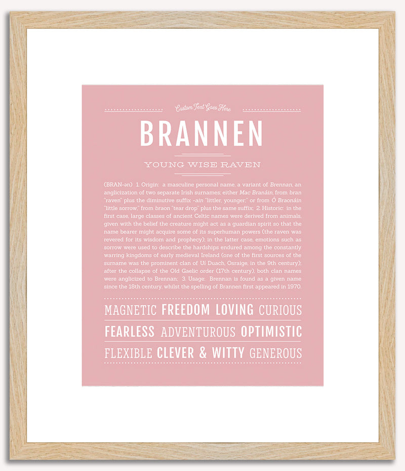 Brannen | Name Art Print