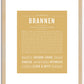 Brannen | Name Art Print