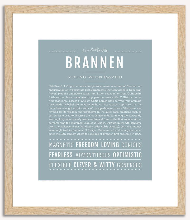 Brannen | Name Art Print