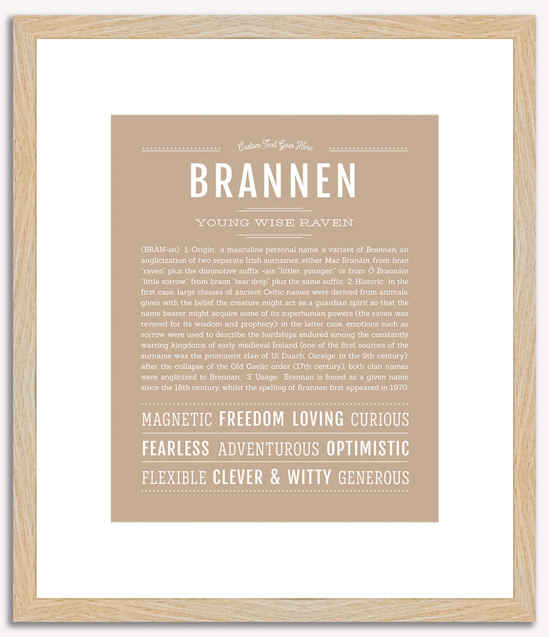 Brannen | Name Art Print