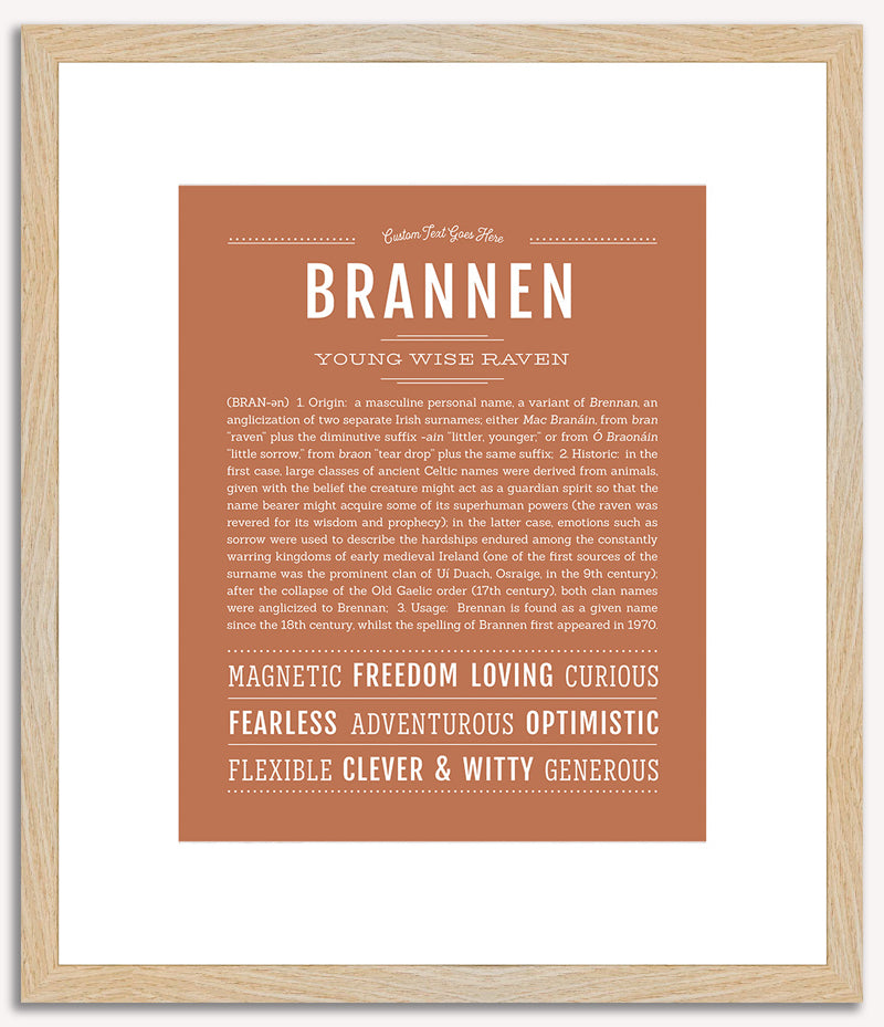 Brannen | Name Art Print