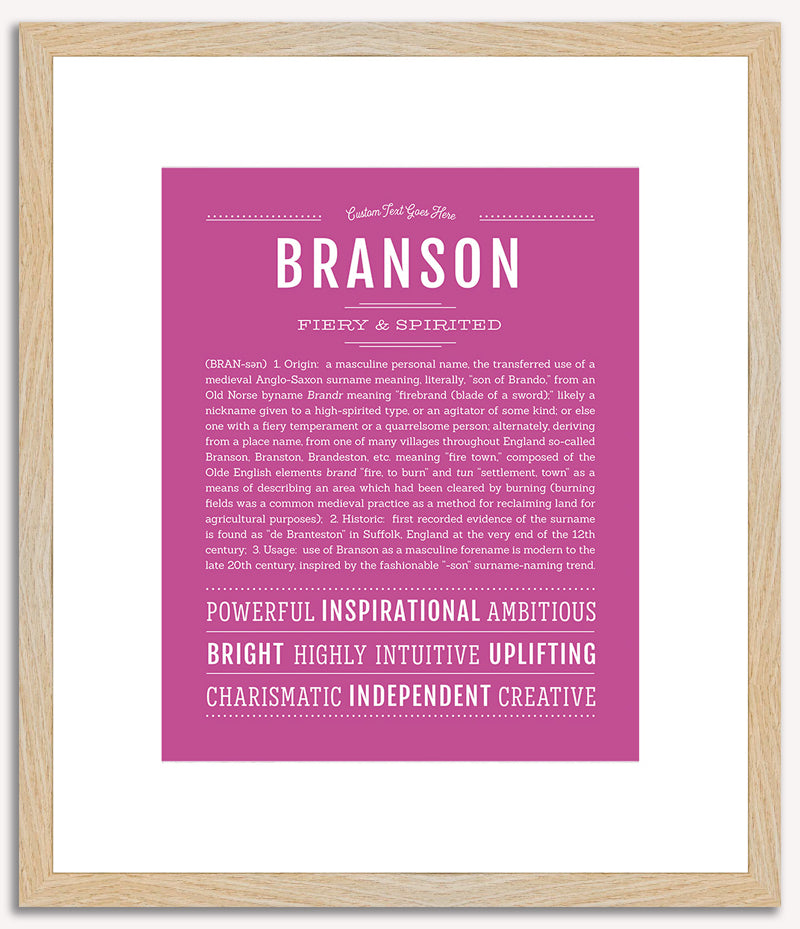 Branson | Name Art Print