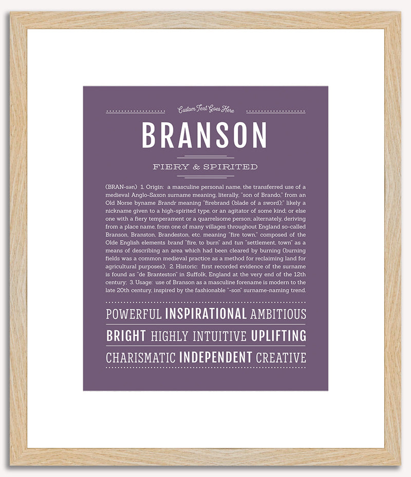 Branson | Name Art Print