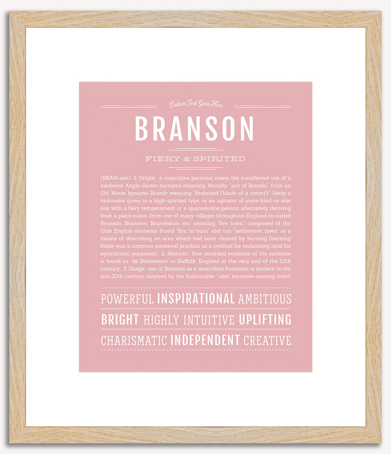 Branson | Name Art Print