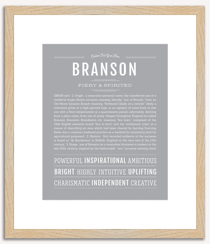 Branson | Name Art Print