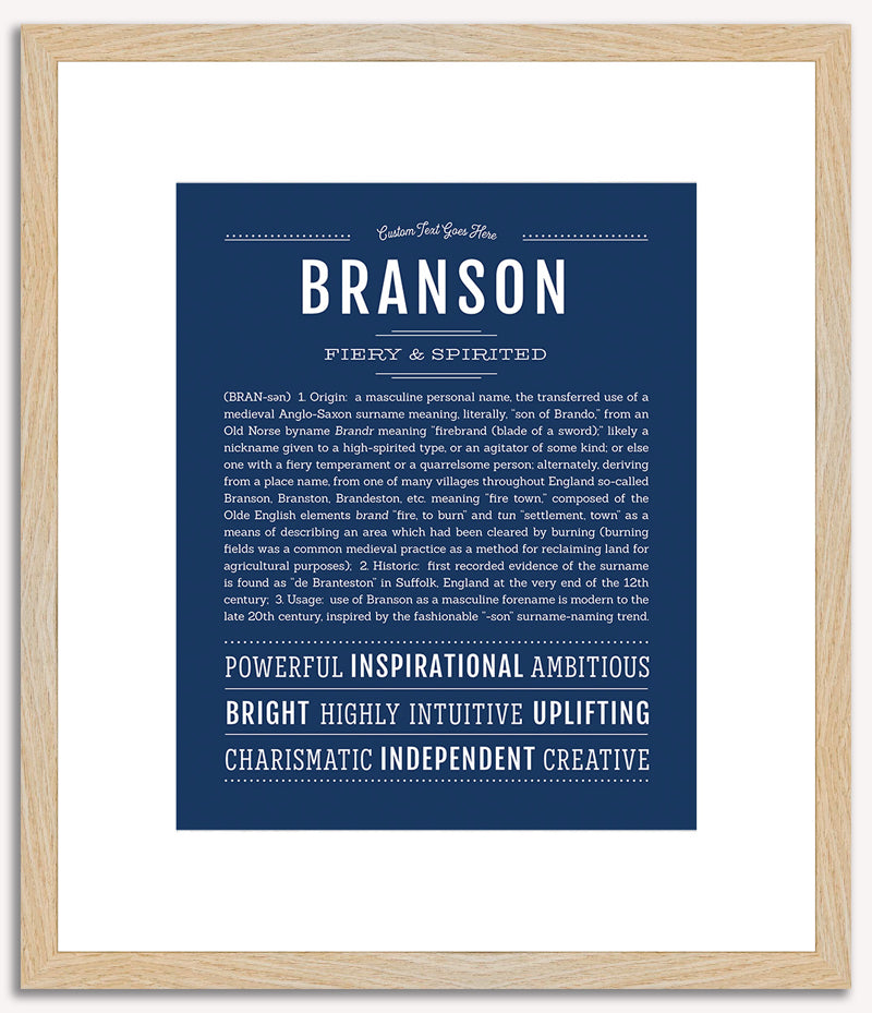 Branson | Name Art Print