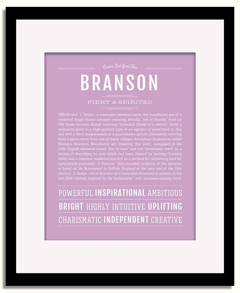 Frame Options | Lilac | Black Frame, Matted