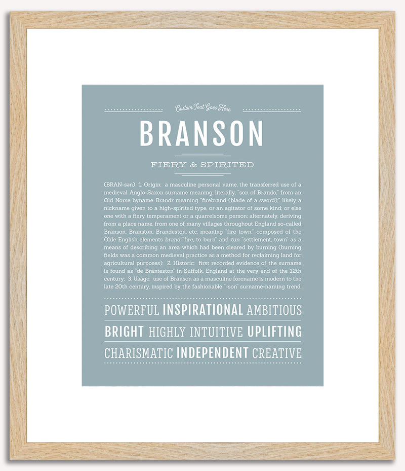 Branson | Name Art Print