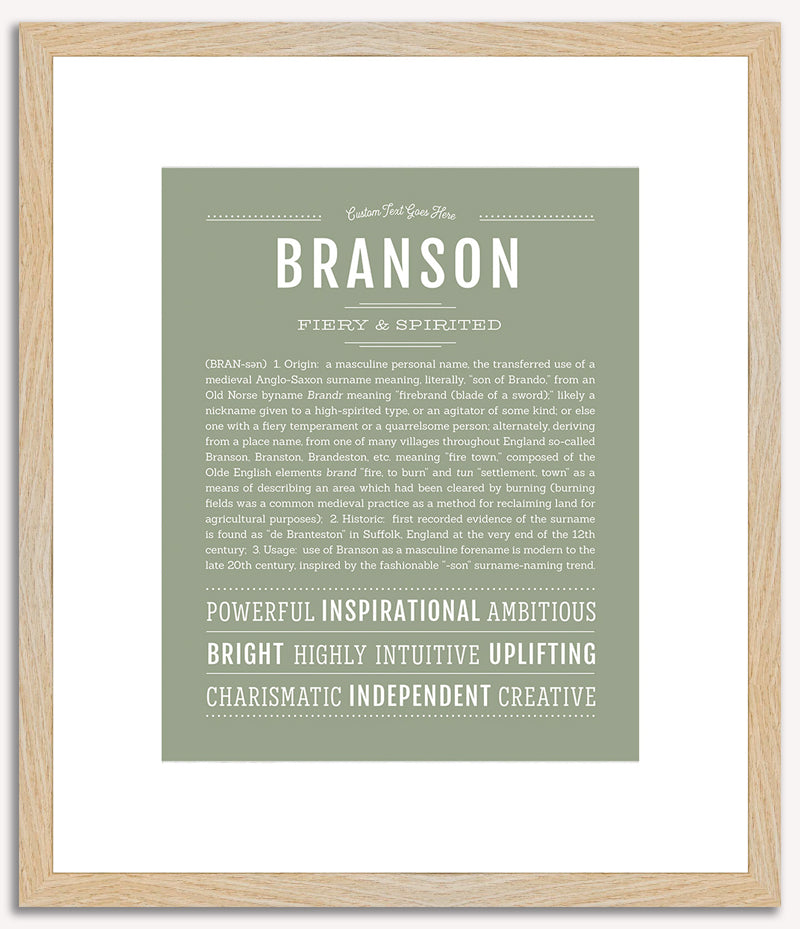 Branson | Name Art Print