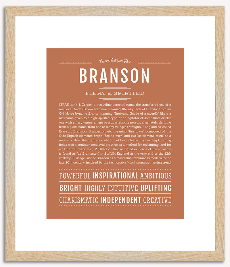 Branson | Name Art Print