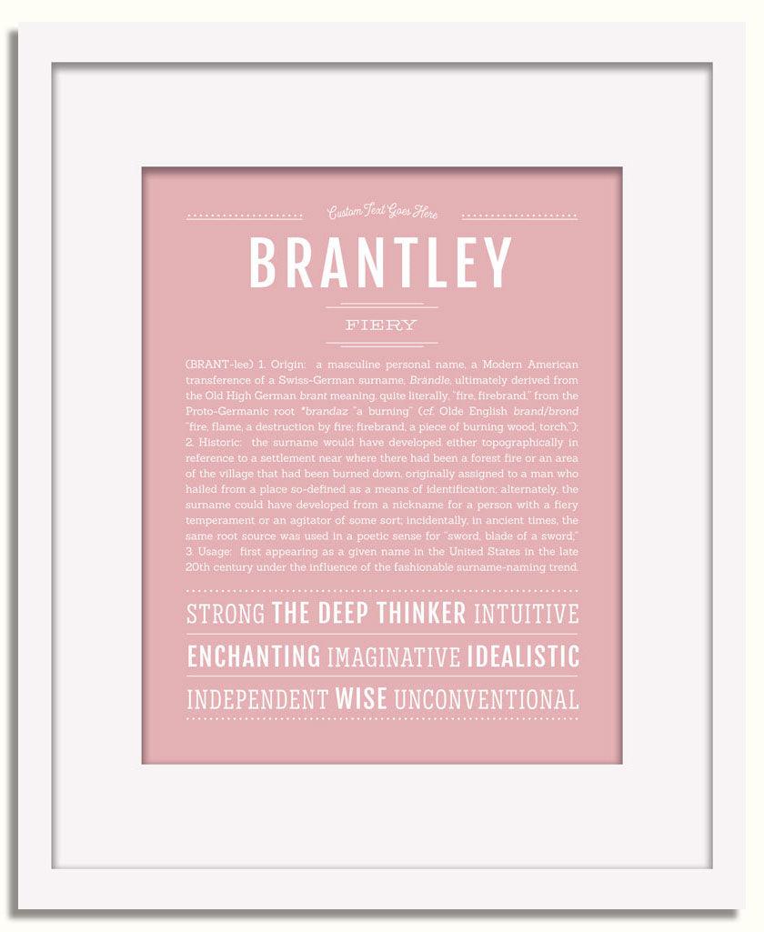 Frame Options | Dusty Rose | White Frame, Matted