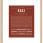 Brax | Name Art Print