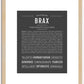 Brax | Name Art Print