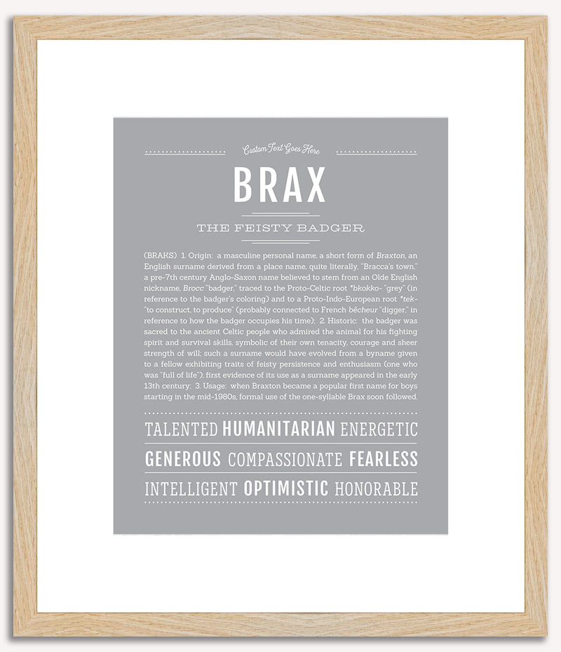 Brax | Name Art Print