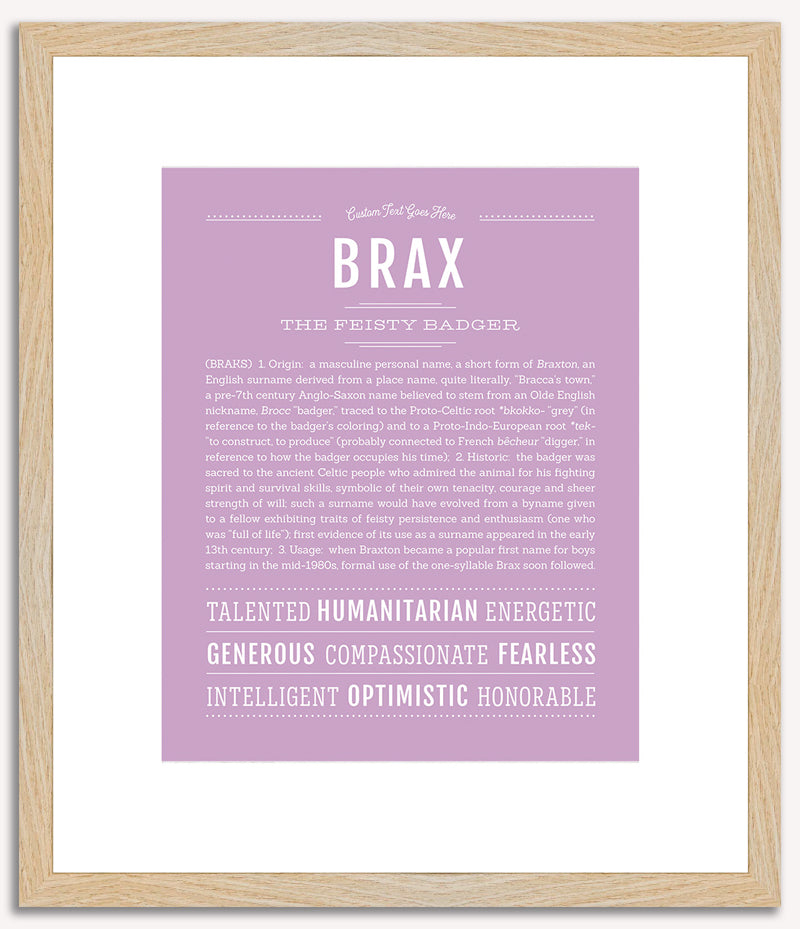 Brax | Name Art Print